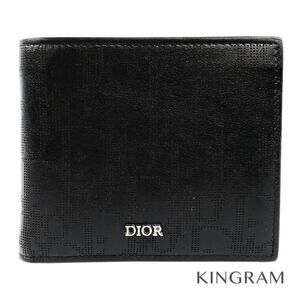 Dior Oblique Galaxy Black Leather Wallet